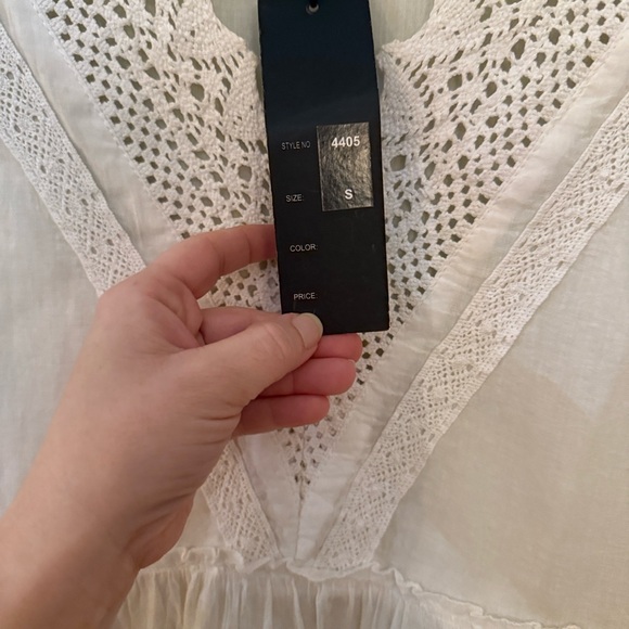 Me 2 Magic White Lace Boho Dress Size Small Bohemian - Picture 7 of 9